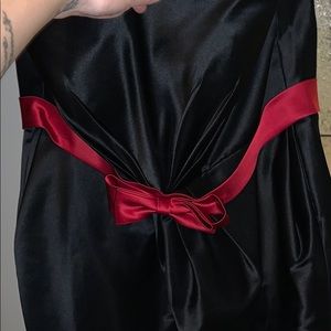 Satin black dress